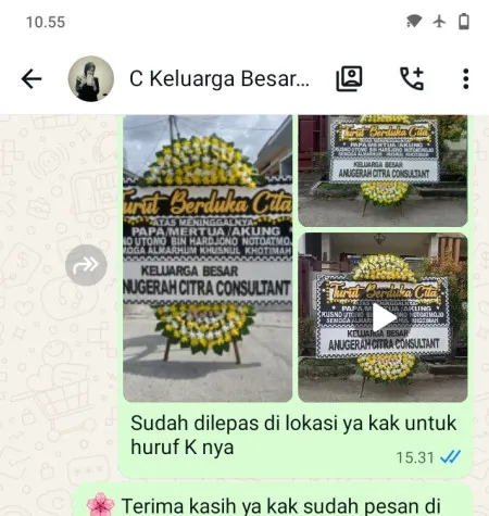 Pengiriman Papan Bunga Duka Sentul Nirwana