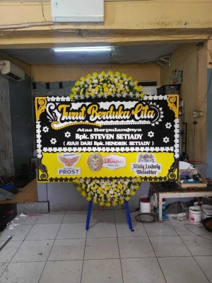 Papan Bunga di Sentul Nirwana